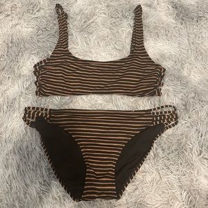 Black and gold bikini